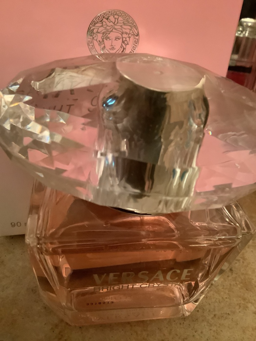 Versace Bright Crystal Eau de Toilette — Light Pink Bottle sprayed 2 times - Picture 4 of 9